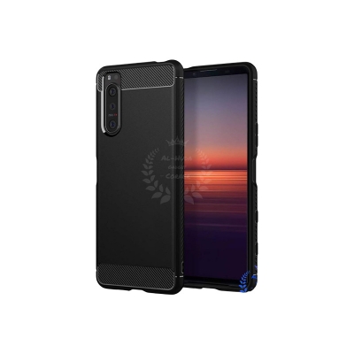 Picture of Spigen cover For Sony Xperia 5 II / Sony Xperia 5 ii Carbon Fiber Back cover Soft Slim Fashion Non-Slip Protective Carbon Fiber Phone Case