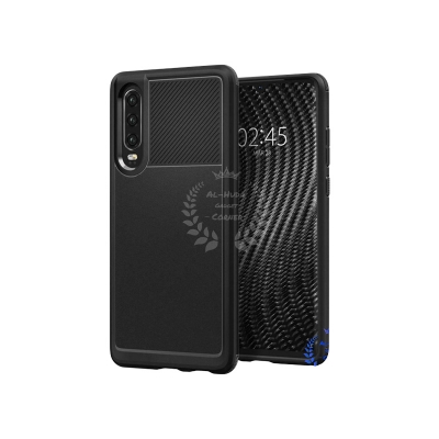 Picture of Spigen cover For  HUAWEI P30 Carbon Fiber Back cover Soft Slim Fashion Non-Slip Protective Carbon Fiber Phone Case