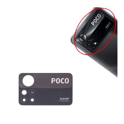 Picture of Rear camera frame only For Xiaomi Poco X4 Pro