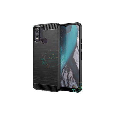 Picture of Spigen cover For Nokia C22 Carbon Fiber Back cover Soft Slim Fashion Non-Slip Protective Carbon Fiber Phone Case