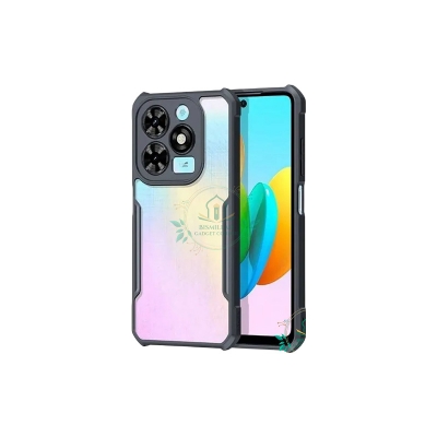 Picture of Xundd Back Cover for Infinix Hot 40 / Infinix Hot 40 Pro Transparent Hybrid Hard PC Back Bumper