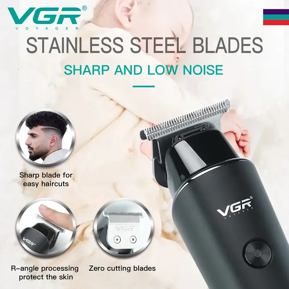Picture of VGR V-937 Professional Rechargeable Electric Hair Trimmer With Metal Blade