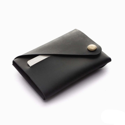 Picture of Avro Premium Men's High Quality Card Holder Mini Black Wallet For Men 100% Cow Leather Money Bag For Man