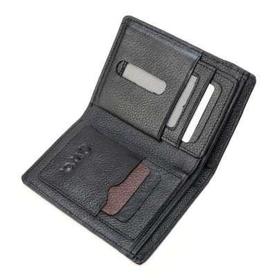 Picture of Avro Premium Men's High Quality 100% Genuine Cow Leather Black Wallet For Men Elegant And Comfortable Stylish Export Quality Money Bag For Men Short Wallet Fashion Vintage Wallet Casual Male Wallet Multi-Card Slot Wallet For Man