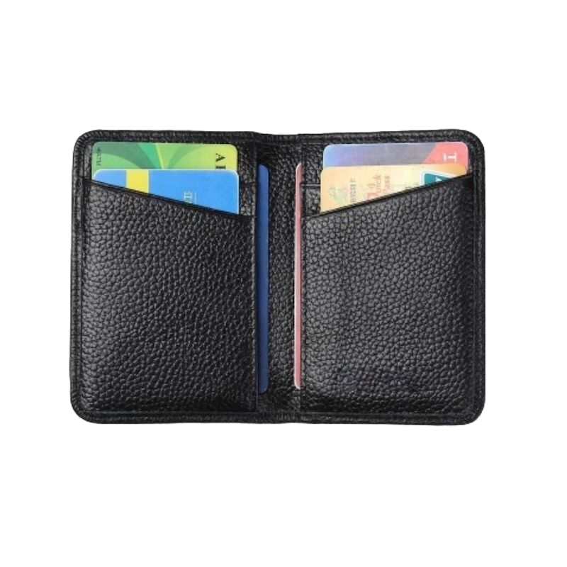 Picture of Avro Premium Card Holder Mini Money Bag for Man 100% Cow Leather Wallet For Men Black