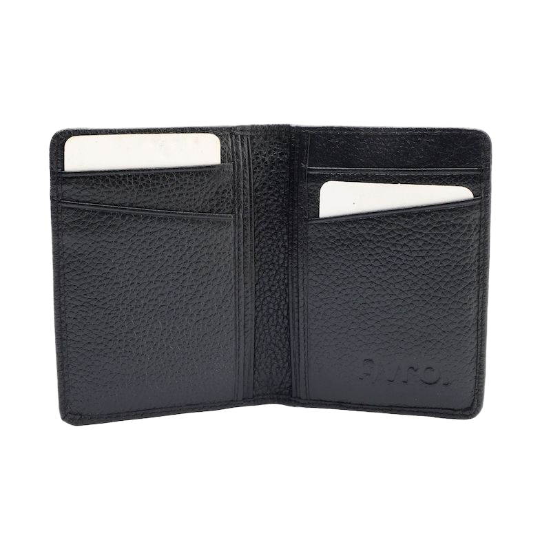 Picture of Avro Card Holder Mini Money Bag for Man 100% Cow Leather Wallet For Men Black