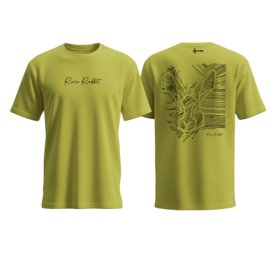 Picture of Avro Premium Men's T shirt Lemon Yellow Color - Rare Rabbit - Cotton Fabric Soft & Comfortable - Tshirt For Men