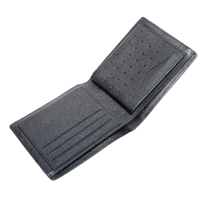 Picture of Avro Punched Design Premium 100% Genuine Cow Leather Money Bag For Men Stylish Export Quality Wallet For Men