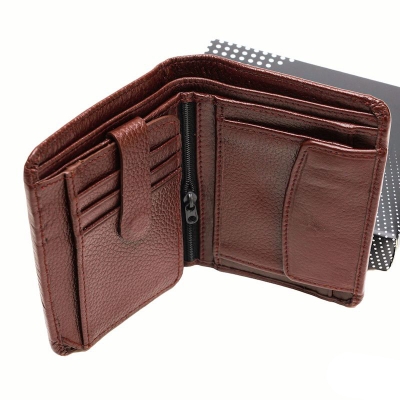 Picture of Avro Premium 100% Genuine Cow Leather Wallet For Men Stylish Export Quality Money Bag For Men Short Wallet Fashion Vintage Wallet Casual Male Wallet Multi-Card Slot With Coini Pocket Moneybag For Man