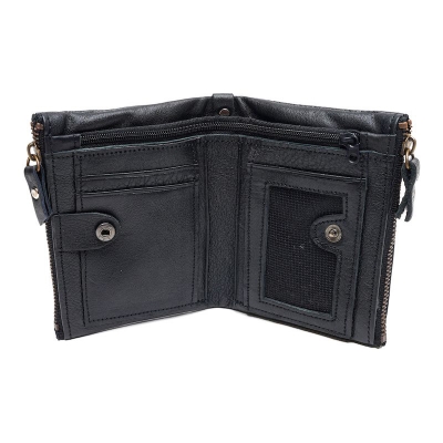 Picture of Avro Premium Men's High Quality Double Zipper Pocket 100% Genuine Cow Leather  Wallet For Men Elegant And Comfortable Stylish Export Quality Money Bag For Men Short Wallet Fashion Vintage Wallet Casual Male Wallet Multi-Card Slot Moneybag For Man