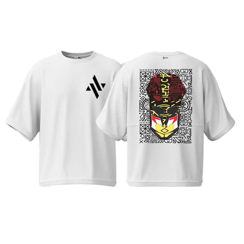 Picture of Avro Premium Men's Semi Drop Shoulder T shirt White Color - Stormborn - Cotton Fabric Soft & Comfortable - Tshirt For Men