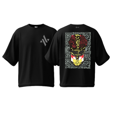 Picture of Avro Premium Semi Drop Shoulder T shirt Black Color - Stormborn - Cotton Fabric Soft & Comfortable - Tshirt For Men