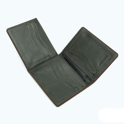 Picture of Avro Classic Bifold Card Pocket Money Bag For Man 100% Genuine Cow Leather Wallet For Men