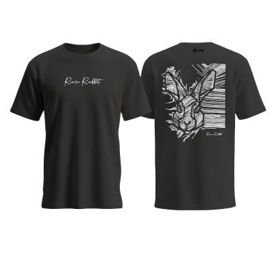 Picture of Avro Premium Men's T shirt Black Color - Rare Rabbit - Cotton Fabric Soft & Comfortable - Tshirt For Men