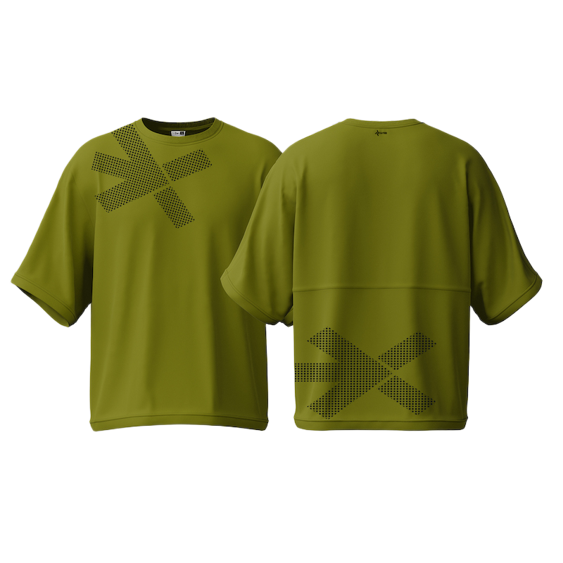 Picture of Avro Premium Men's Semi Drop Shoulder T shirt Olive Color - Cotton Fabric Soft & Comfortable - Tshirt For Men - Desginer Edition T#10