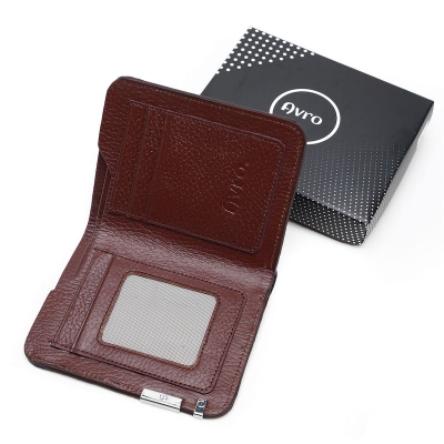 Picture of Avro Premium Genuine Cow Leather Money Bag For Men Stylish Slim Wallet For Men