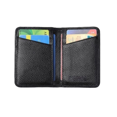 Picture of Avro Premium Card Holder Mini Money Bag for Man 100% Cow Leather Wallet For Men Black