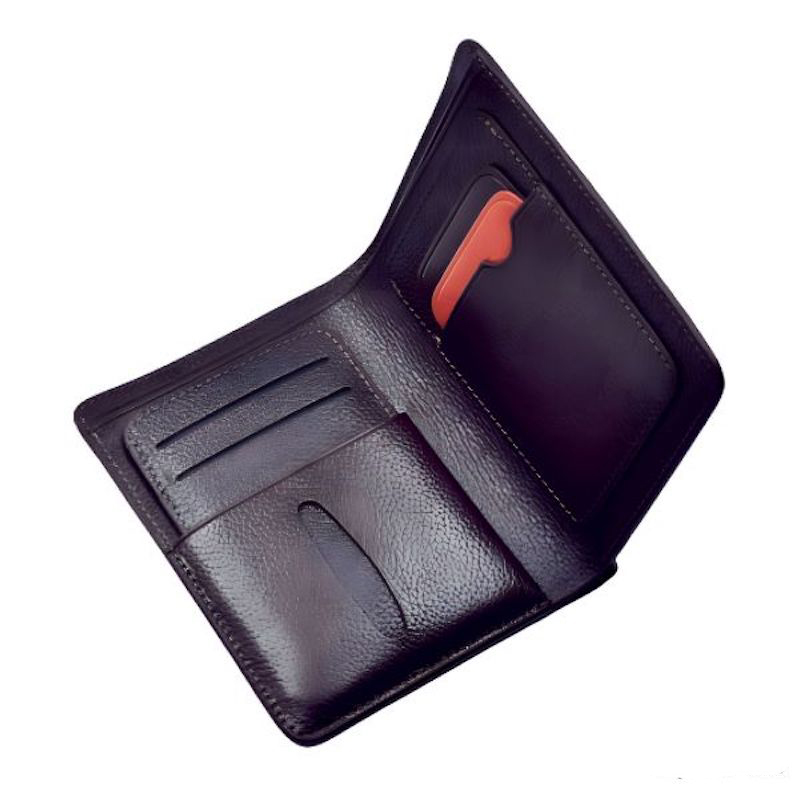 Picture of Avro Premium Men's High Quality Bifold Card Pocket Slim Black Wallet For Men 100% Cow Leather Money Bag For Men Elegant And Comfortable Stylish Export Quality Money Bag For Men Cow Leather Short Wallet For Men Stylish Money Bag For Men