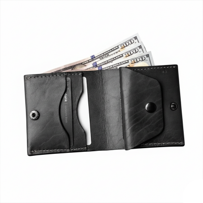 Picture of Avro Premium Men's High Quality 100% Cow Leather Coin Pocket Black Wallet For Men Elegant And Comfortable Stylish Export Quality Money Bag For Men Short Wallet Fashion Vintage Wallet Casual Male Wallet Multi-Card Slot Wallet For Man