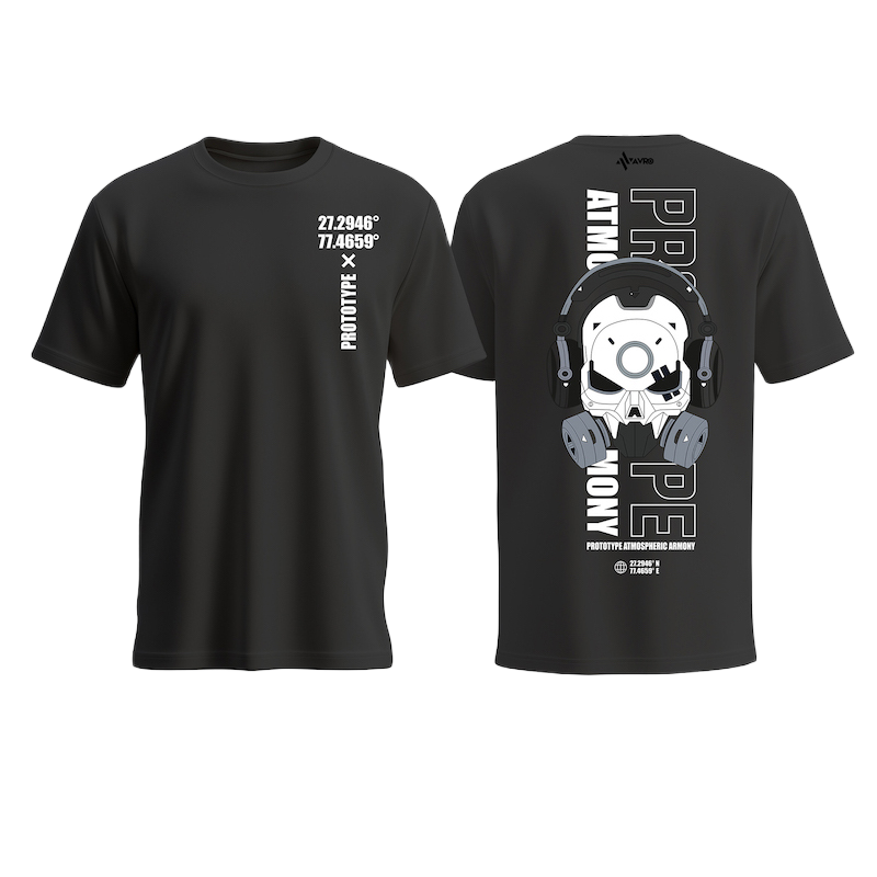 Picture of Avro Premium Men's T shirt Black Color - Prototype - Cotton Fabric Soft & Comfortable - Tshirt For Men