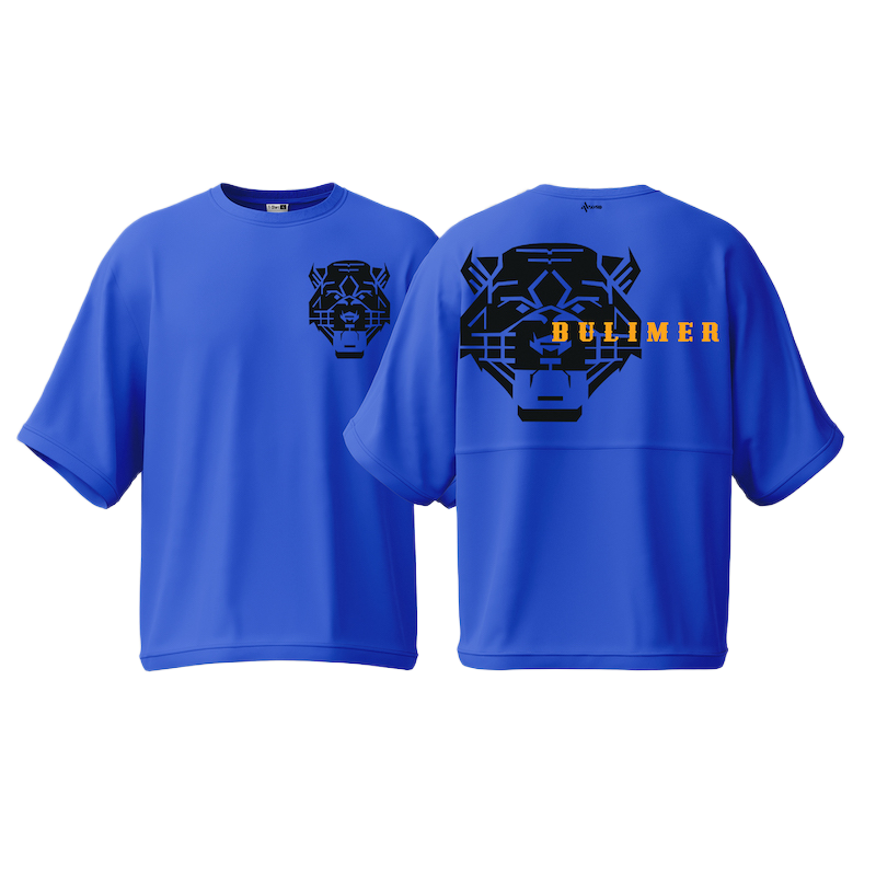 Picture of Avro Premium Men's Semi Drop Shoulder T shirt Royal Blue Color - BULIMER - Cotton Fabric Soft & Comfortable - Tshirt For Men