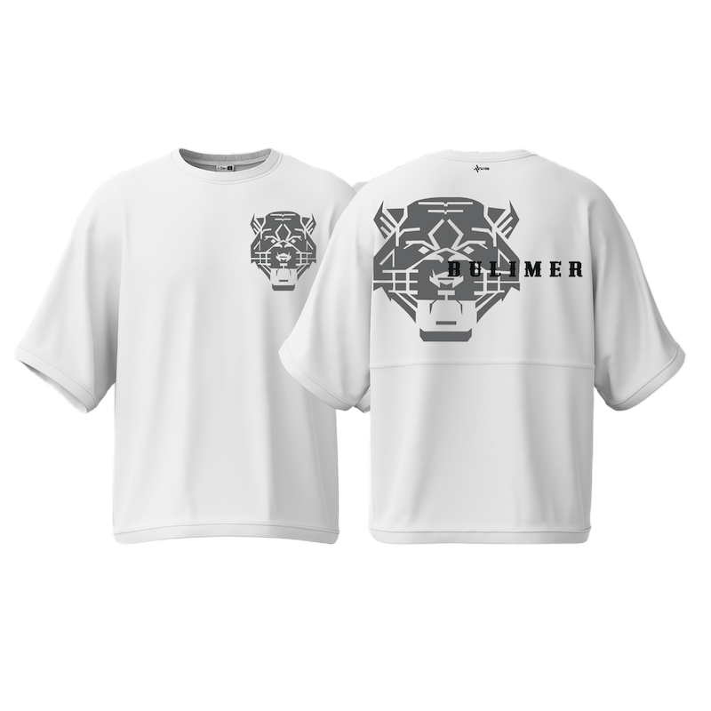 Picture of Avro Premium Men's Semi Drop Shoulder T shirt White Color - BULIMER - Cotton Fabric Soft & Comfortable - Tshirt For Men