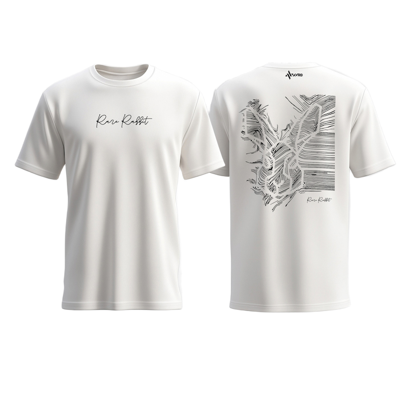 Picture of Avro Premium Men's T shirt White Color - Rare Rabbit - Cotton Fabric Soft & Comfortable - Tshirt For Men