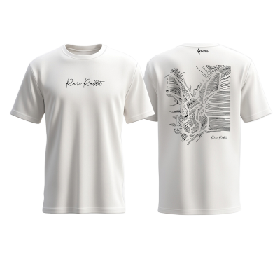 Picture of Avro Premium Men's T shirt White Color - Rare Rabbit - Cotton Fabric Soft & Comfortable - Tshirt For Men