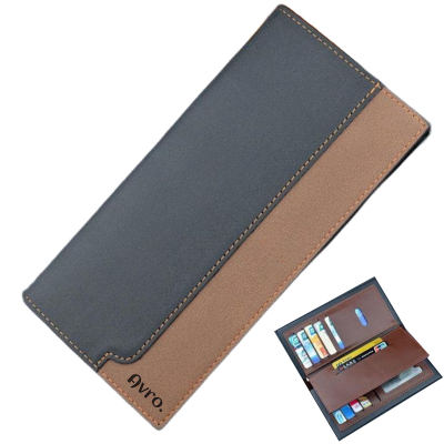Picture of Avro Men's Long Wallet For Men Soft PU Leather Long Wallet For Man Business Wallet's High Quality PU Leather Long Moneybag For Men Multi-Card Position ID Credit Cards Holders Solid Color Travel Purses Long Money Bag For Men