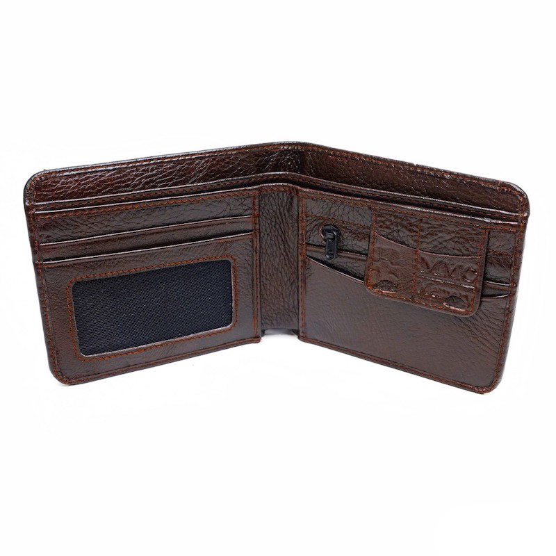 Picture of Avro Classic Bifold Card Pocket With Sim Pocket Wallet For Men 100% Cow Leather Money Bag For Man