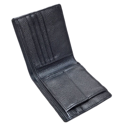 Picture of Avro Premium Men's High Quality 100% Cow Leather Coin Pocket Black Wallet For Men Elegant And Comfortable Stylish Export Quality Money Bag For Men 100% Cow Leather Short Wallet Fashion Vintage Wallet Casual Male Wallet Multi-Card Slot Wallet For Man
