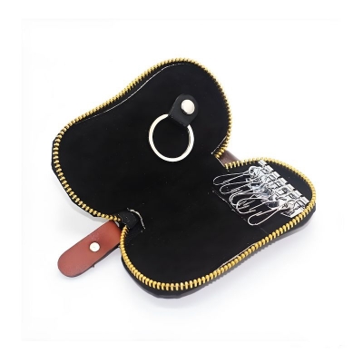 Picture of Avro  Zipper Key Ring Holder 100% Cow Leather Wallet For Men Zipper Key Ring For Bikers Key Ring For Lockers Cow Leather Wallet For Men 100% Leather Money Bag For Men Key Ring For Biker Locker