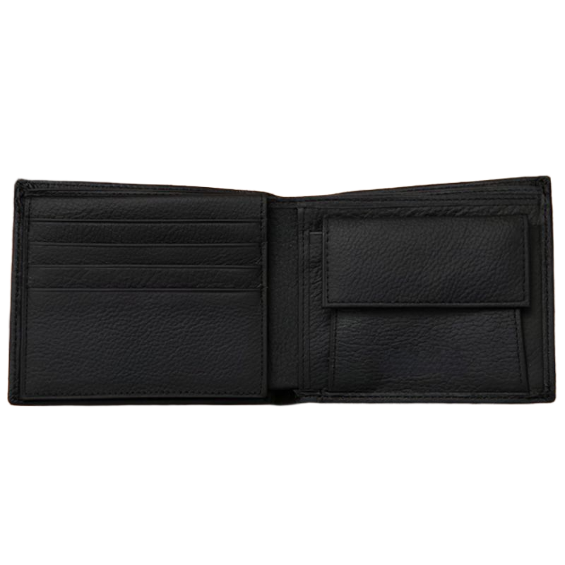 Picture of Avro Premium Men's High Quality 100% Cow Leather Bifold Card Pocket With Coin Pocket Black Wallet For Men Elegant And Comfortable Stylish Export Quality MoneyBag For Men