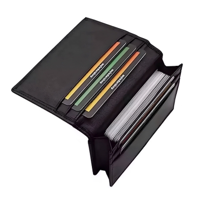 Picture of Avro Card Holder Mini Money Bag for Man 100% Cow Leather Wallet For Men Black Colour Premium Men's High Quality Card Holder Wallet