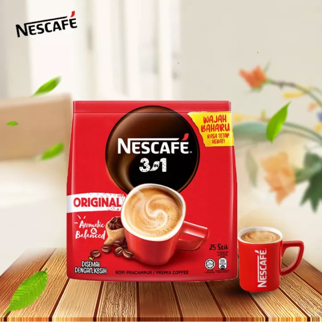 Picture of Nescafe 3 in 1 Original Aromatic & Balanced 18g × 25 Sticks (Malaysian)