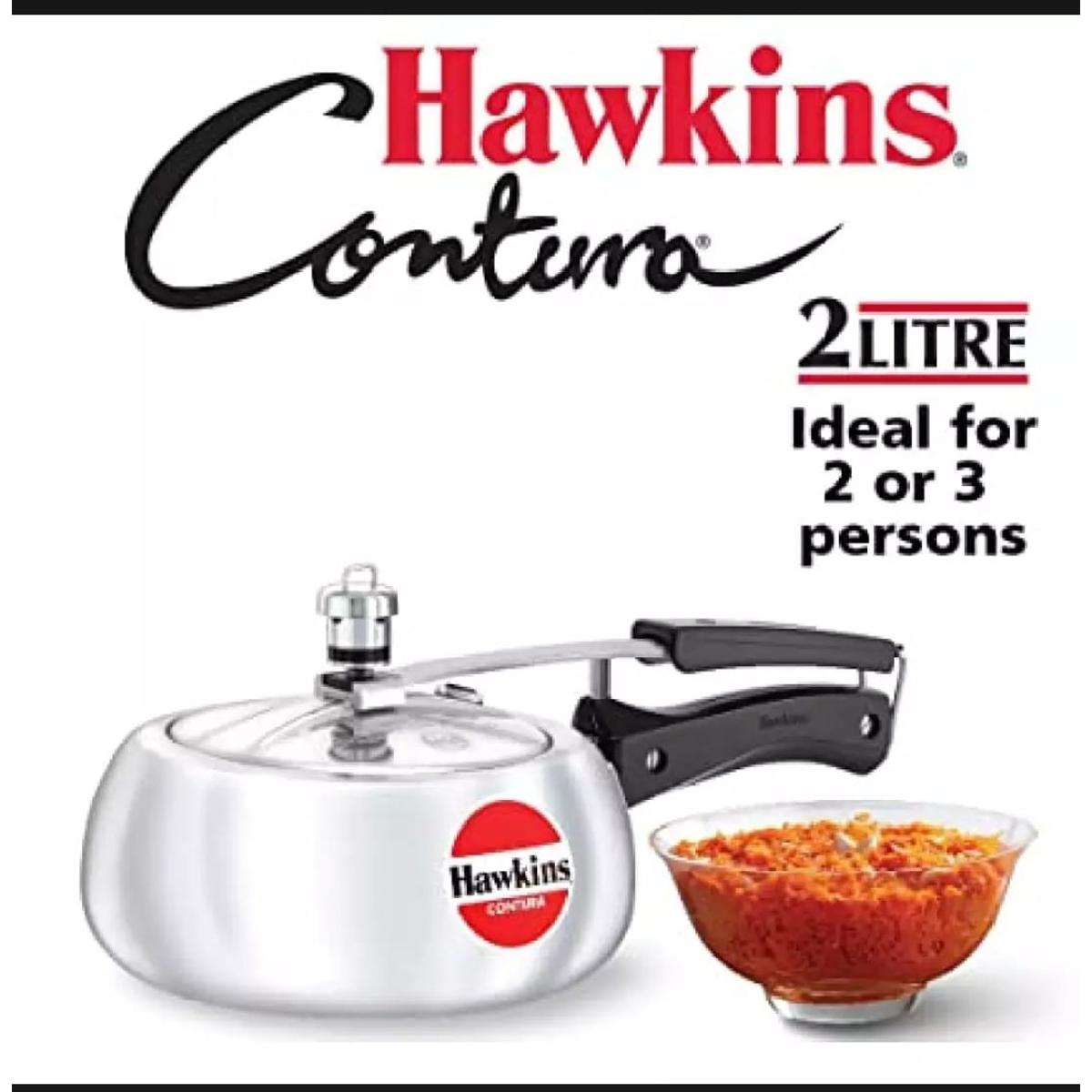Picture of Hawkins Contura 2L Pressure Cooker (Aluminium) Made in India