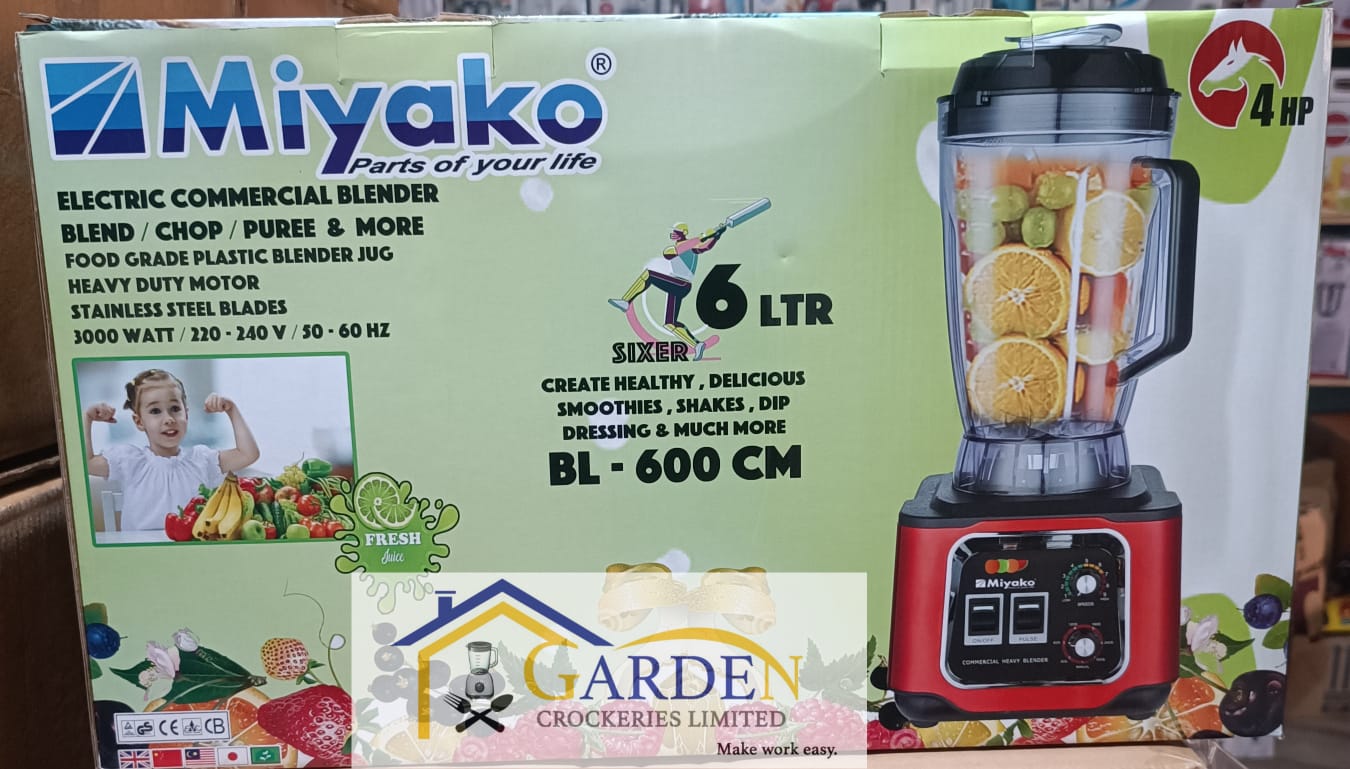 Picture of Electric commercial blender 6LTR BL 600CM 3000WATT Miyako