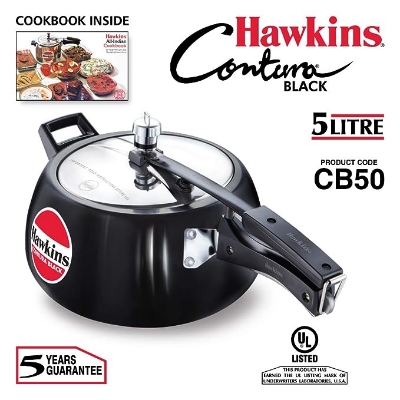 Picture of 5L Pressure cooker Hawkins Contura Black Made in India