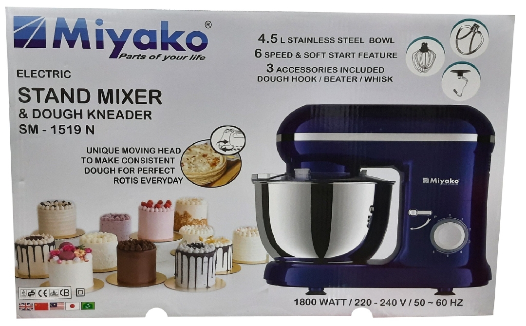 Picture of Electric Stand Mixer & Dough Kneader Miyako SM-1519 N Commercial Beater