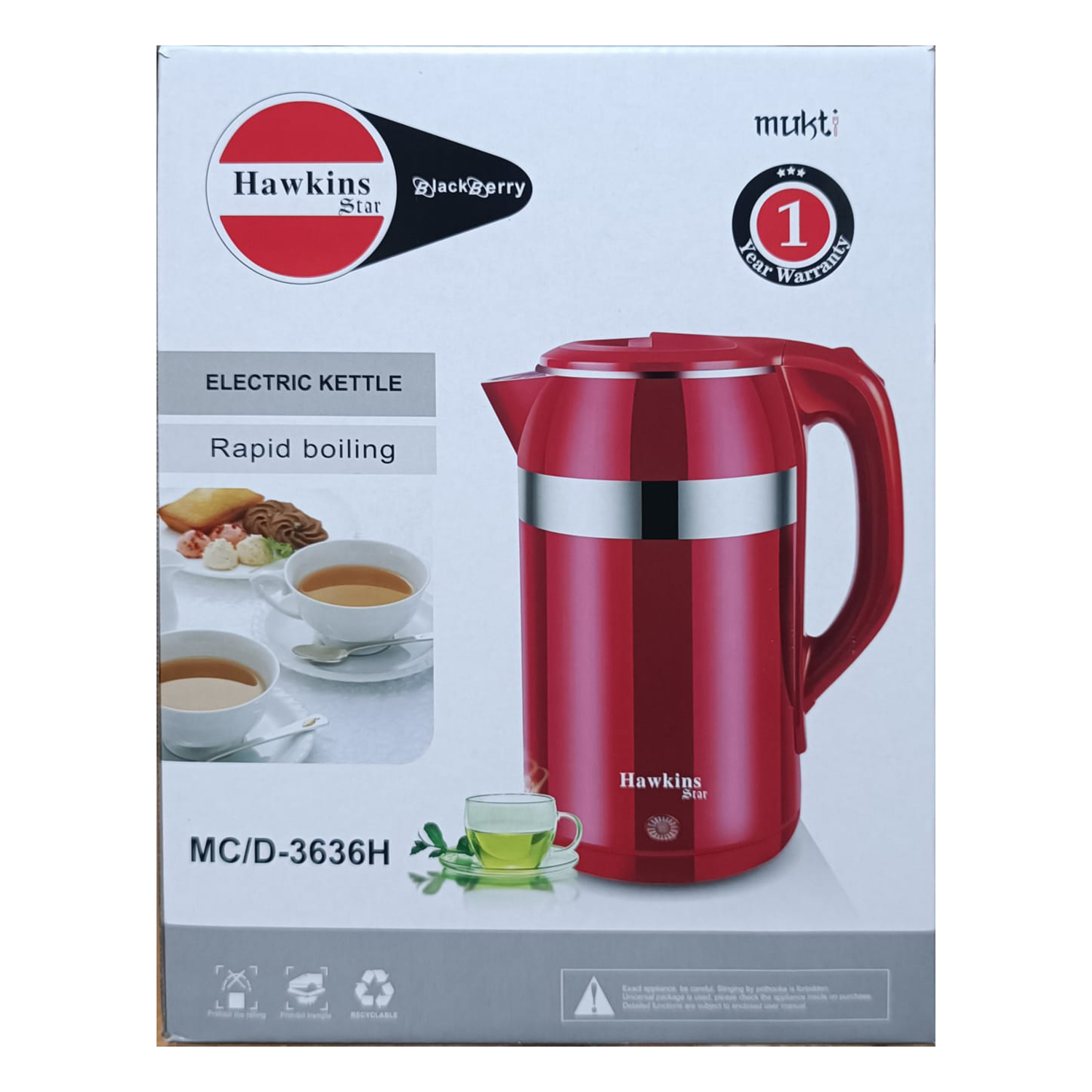 Picture of Electric Kettle Hawkins 2.5L MC/D-3636H - Quick and Convenient Hot Water Anytime