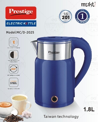 Picture of Prestige Electric Kettle with 1.8L Capacity - Model MC/2025 for Quick and Hassle-Free Boiling - Efficient and Convenient
