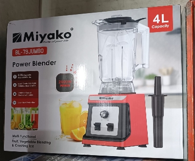 Picture of Commercial Multi Functional Power Blender 2600 Watts, Black.Miyako BL-79JUMBO 4.0L Jar