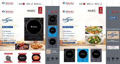 Picture of Smokeless And Energy Savings [INVERTER] 2200W Bajaj Induction Cooker