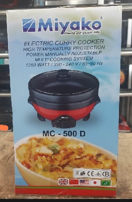 Picture of Miyako Double Pot Multi cooker, Electric Curry Cooker With Double Pot, Removable non-stick pan, Automatic cooking and warming system MC-500D (5.5 LTR)