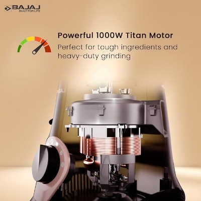 Picture of Bajaj Military Series Glamore 1000 W Mixer Grinder With 4 Jars