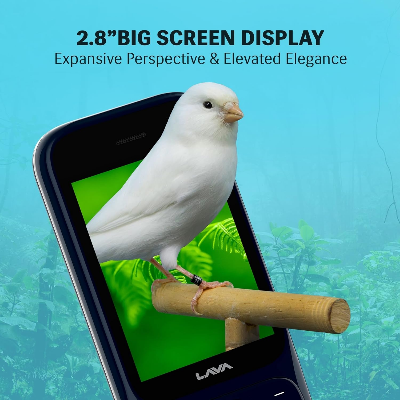 Picture of Lava Gem Power Feature Phone (2.8" Display, Camera & Flash) | 2575mAh Smart AI Powerful Battery | Wireless FM & Recording