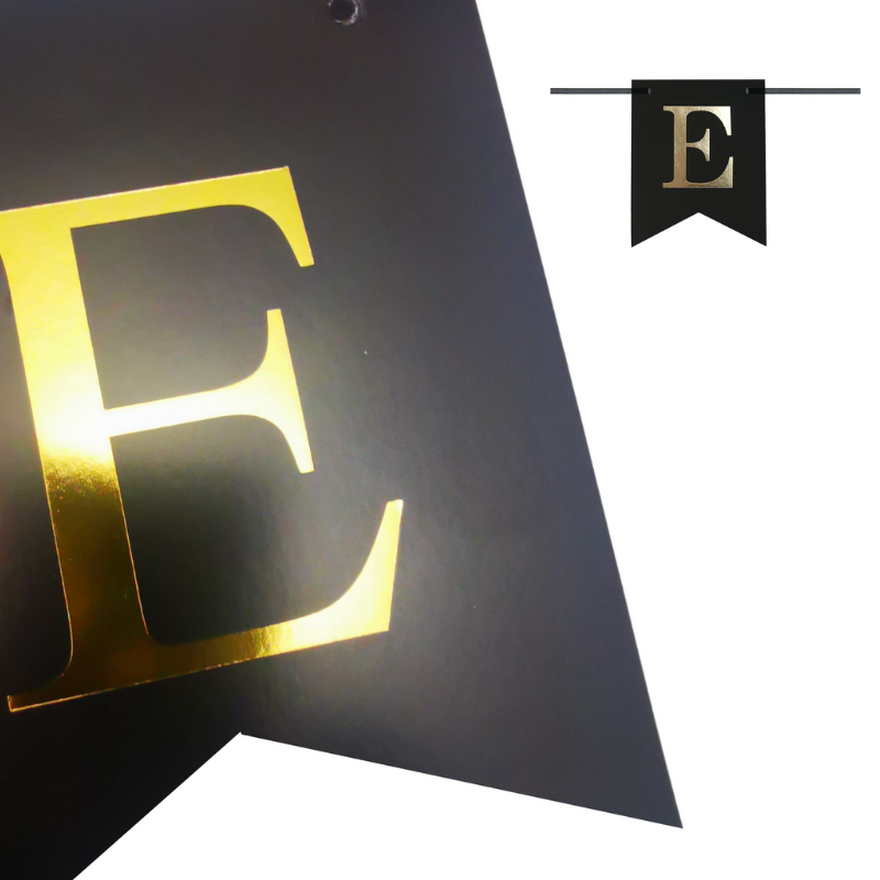 EID Mubarak Card Banner - Black and Gold EID Mubarak Banner for Eid Festival- (Pack of 1 Pcs)