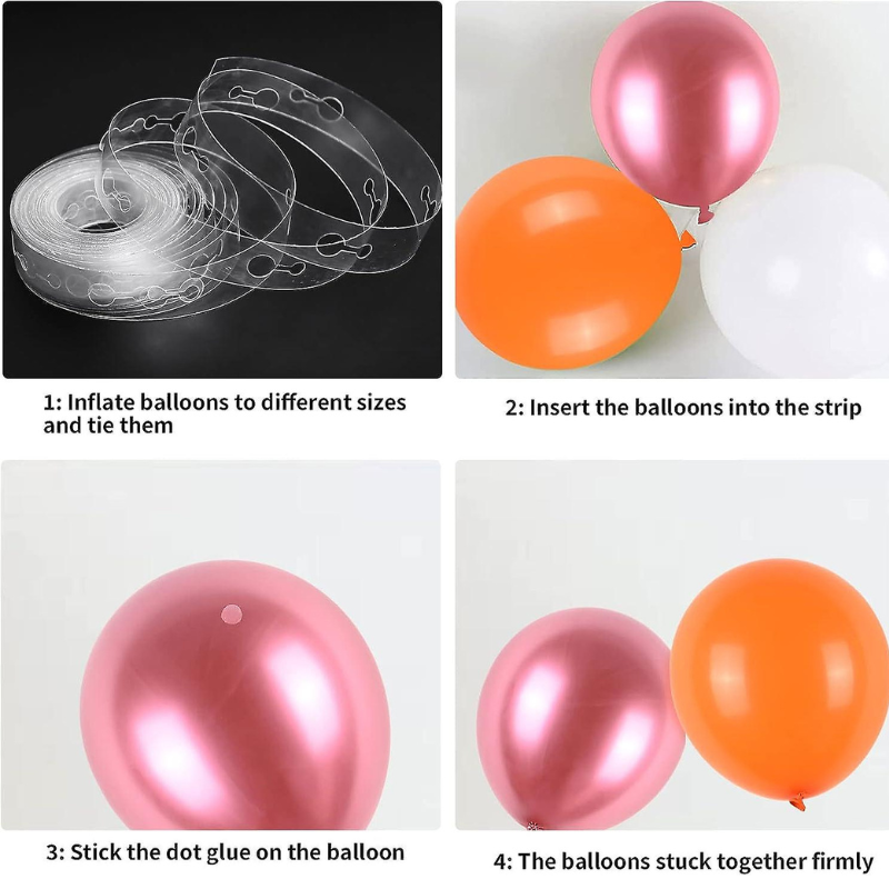 Orange Birthday Decor Combo– Banner, Foil Curtain, Metallic & Confetti Balloons, Pumper, Arch & Tape Kit – Full Set of 96 Pcs