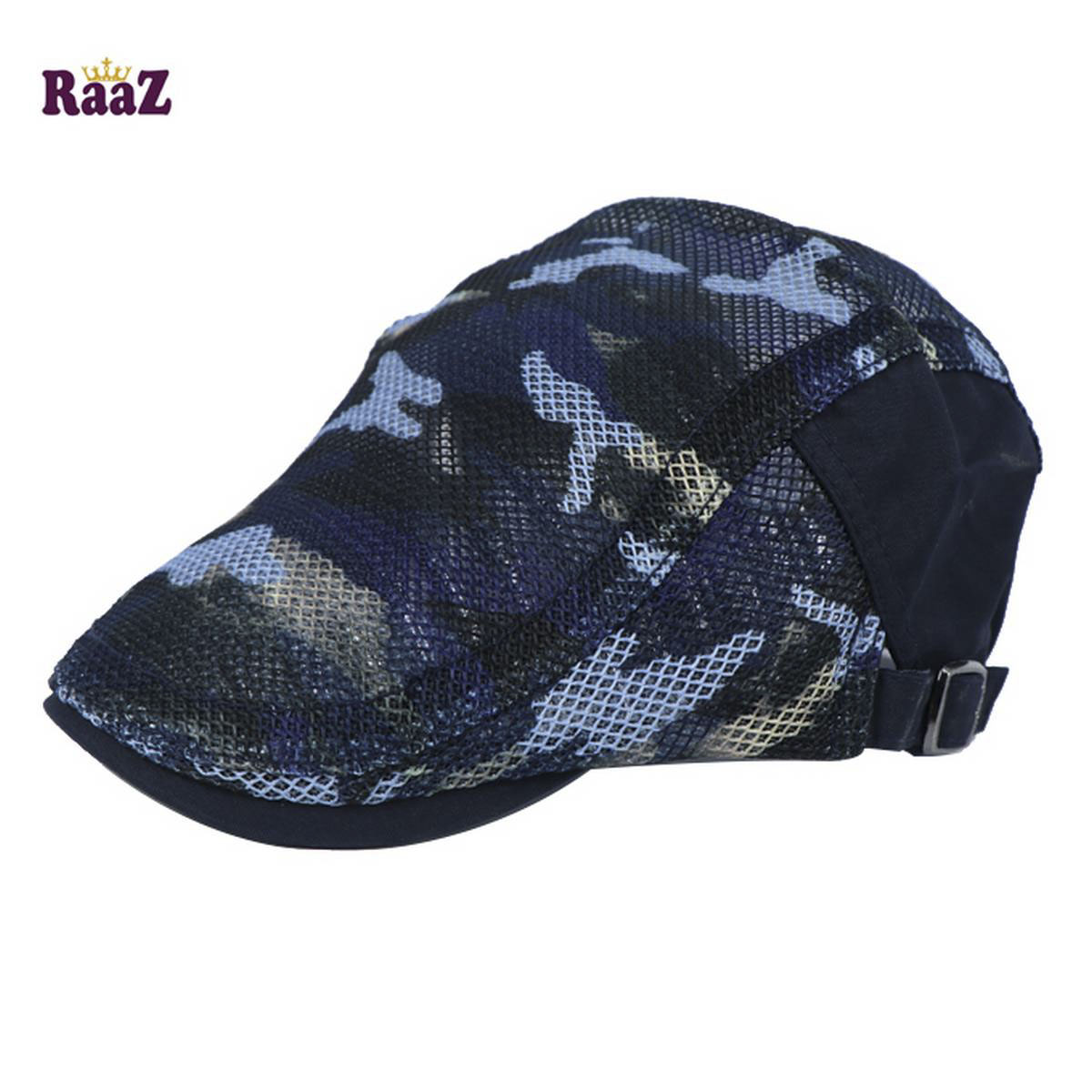 Picture of Navy Blue China Net Retro Golf Cap For Men