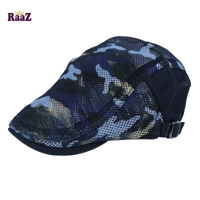 Picture of Navy Blue China Net Retro Golf Cap For Men